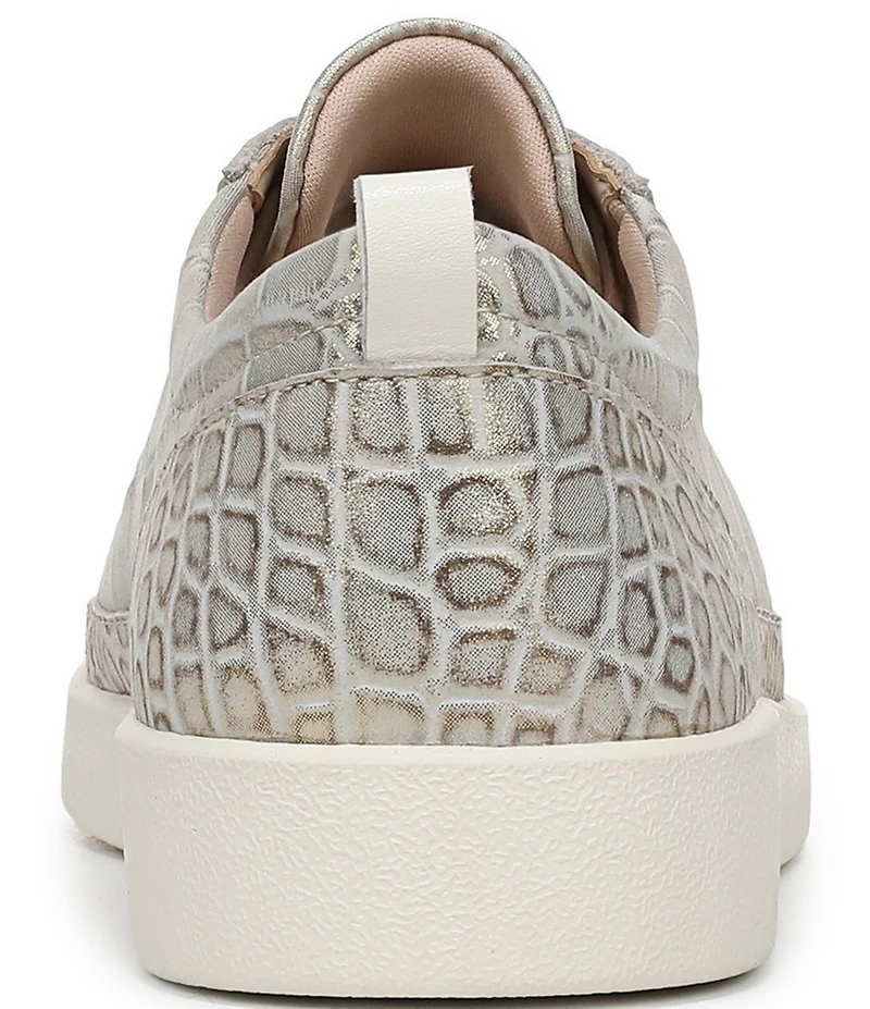 Vionic Winny Suede Croco Print Lace Up Sneakers