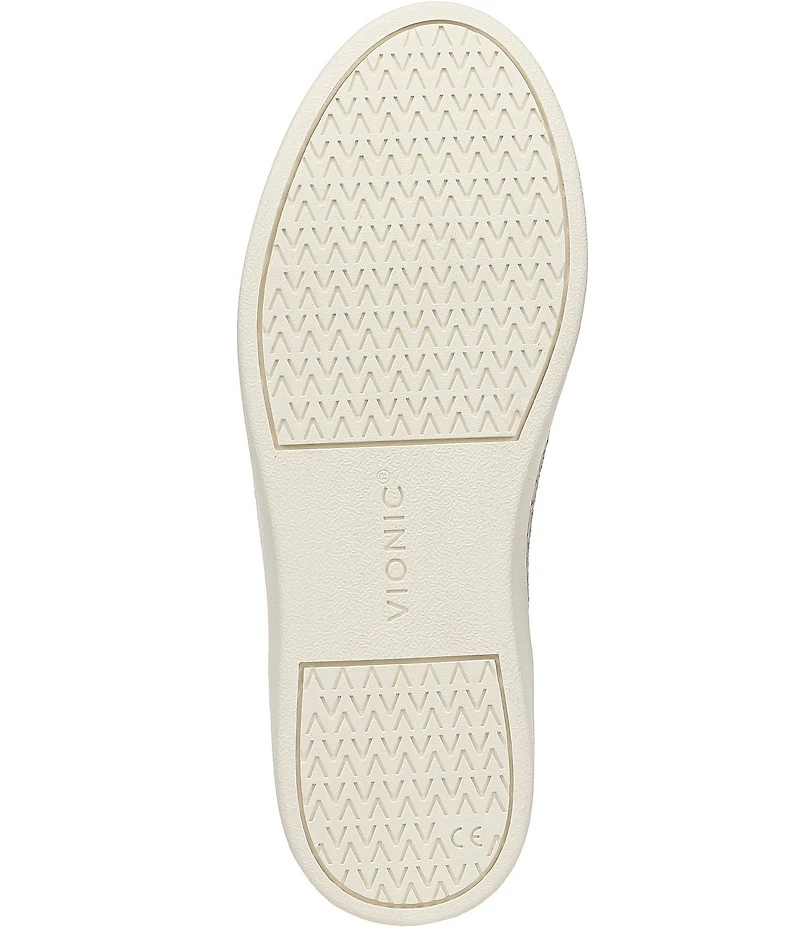 Vionic Winny Suede Croco Print Lace Up Sneakers