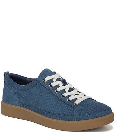 Vionic Winny Textured Suede Gum Sole Lace Up Sneakers