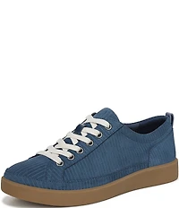 Vionic Winny Textured Suede Gum Sole Lace Up Sneakers