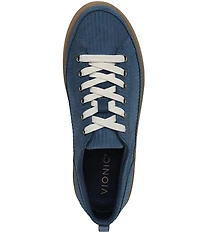 Vionic Winny Textured Suede Gum Sole Lace Up Sneakers