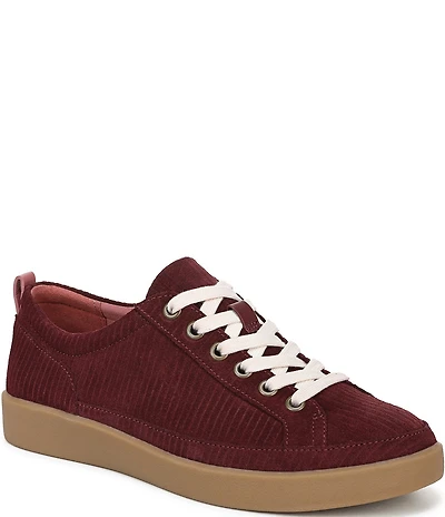 Vionic Winny Textured Suede Gum Sole Lace Up Sneakers