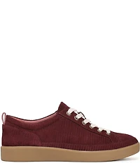Vionic Winny Textured Suede Gum Sole Lace Up Sneakers