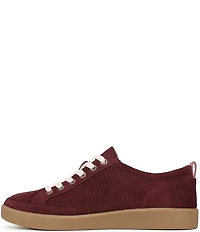 Vionic Winny Textured Suede Gum Sole Lace Up Sneakers
