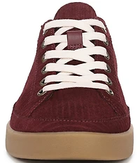 Vionic Winny Textured Suede Gum Sole Lace Up Sneakers