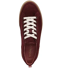 Vionic Winny Textured Suede Gum Sole Lace Up Sneakers
