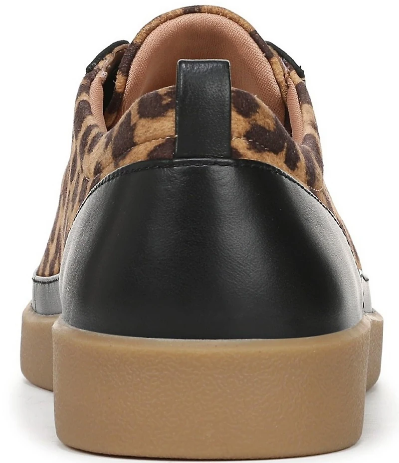 Vionic Winny Suede Leopard Print Lace Up Sneakers