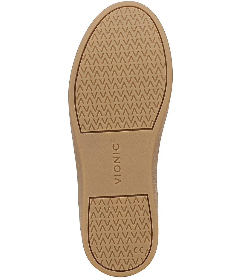 Vionic Winny Suede Leopard Print Lace Up Sneakers