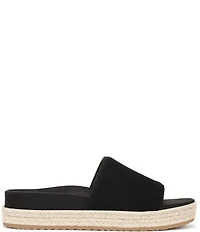 Vionic Yasmina Suede Platform Espadrille Slide Sandals