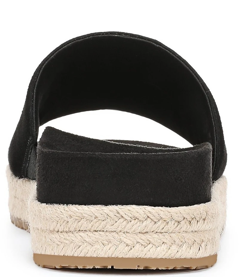 Vionic Yasmina Suede Platform Espadrille Slide Sandals