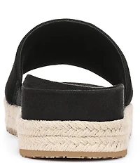 Vionic Yasmina Suede Platform Espadrille Slide Sandals
