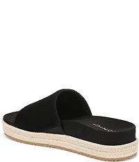 Vionic Yasmina Suede Platform Espadrille Slide Sandals
