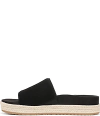 Vionic Yasmina Suede Platform Espadrille Slide Sandals
