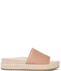 Vionic Yasmina Suede Platform Espadrille Slide Sandals
