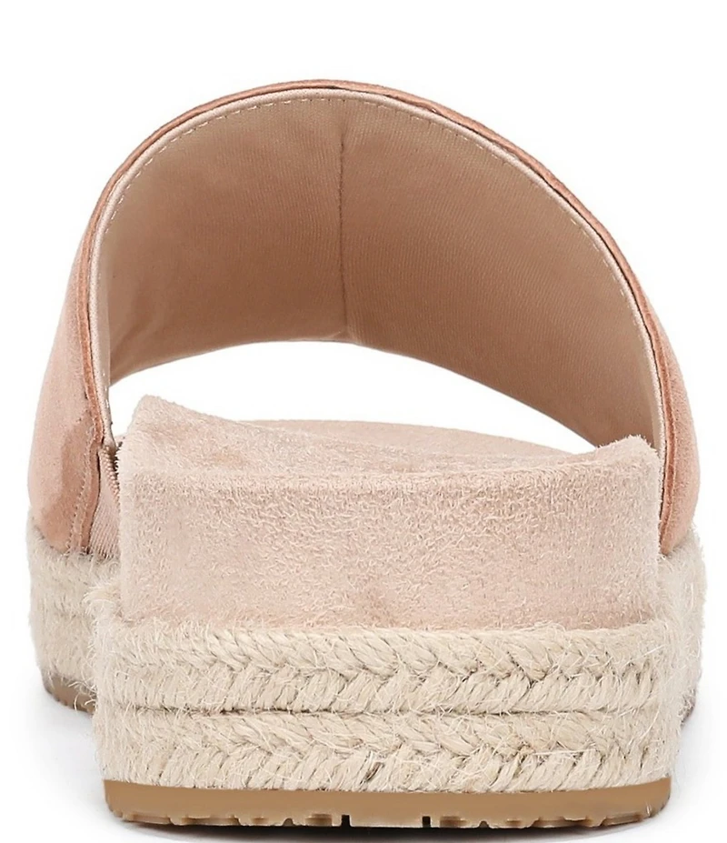 Vionic Yasmina Suede Platform Espadrille Slide Sandals