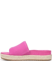 Vionic Yasmina Suede Platform Espadrille Slide Sandals