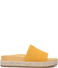 Vionic Yasmina Suede Platform Espadrille Slide Sandals