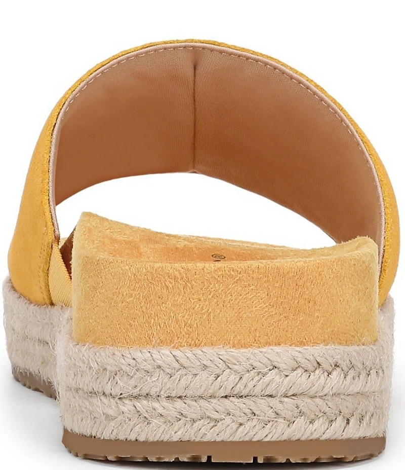 Vionic Yasmina Suede Platform Espadrille Slide Sandals
