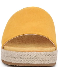 Vionic Yasmina Suede Platform Espadrille Slide Sandals