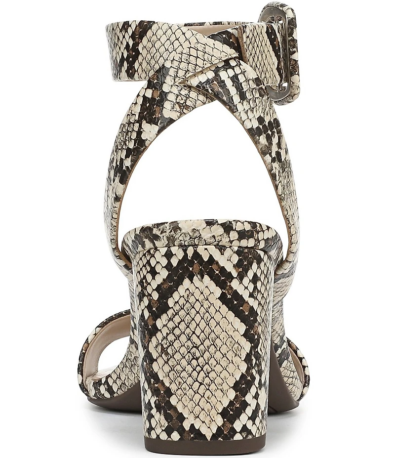 Vionic Zinfandel Embossed Snake Leather Dress Sandals