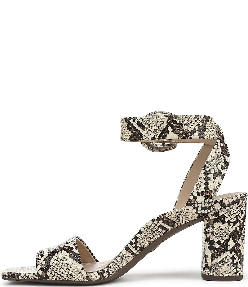 Vionic Zinfandel Embossed Snake Leather Dress Sandals
