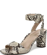Vionic Zinfandel Embossed Snake Leather Dress Sandals