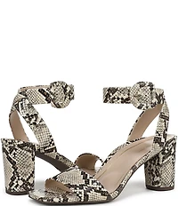Vionic Zinfandel Embossed Snake Leather Dress Sandals