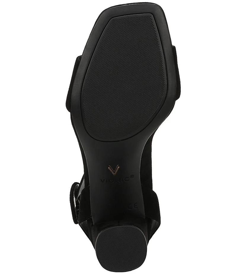 Vionic Zinfandel Suede Dress Sandals