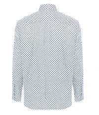 Visconti Big & Tall Diamond Print Stretch Long Sleeve Woven Shirt