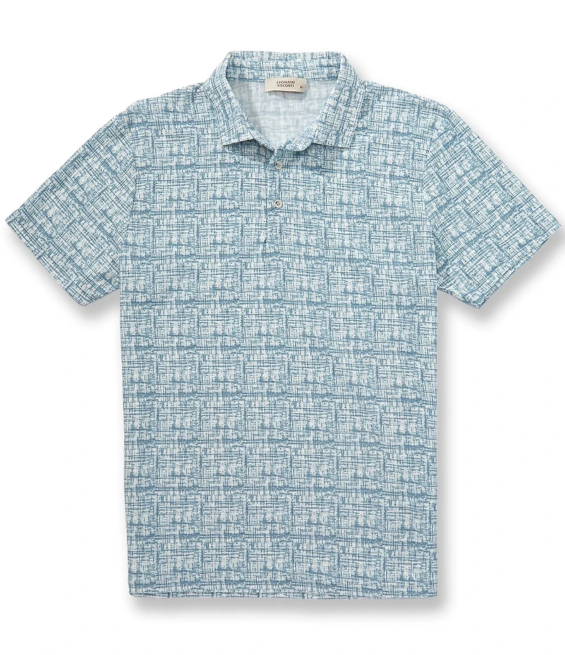 Visconti Melange Short Sleeve Polo Shirt