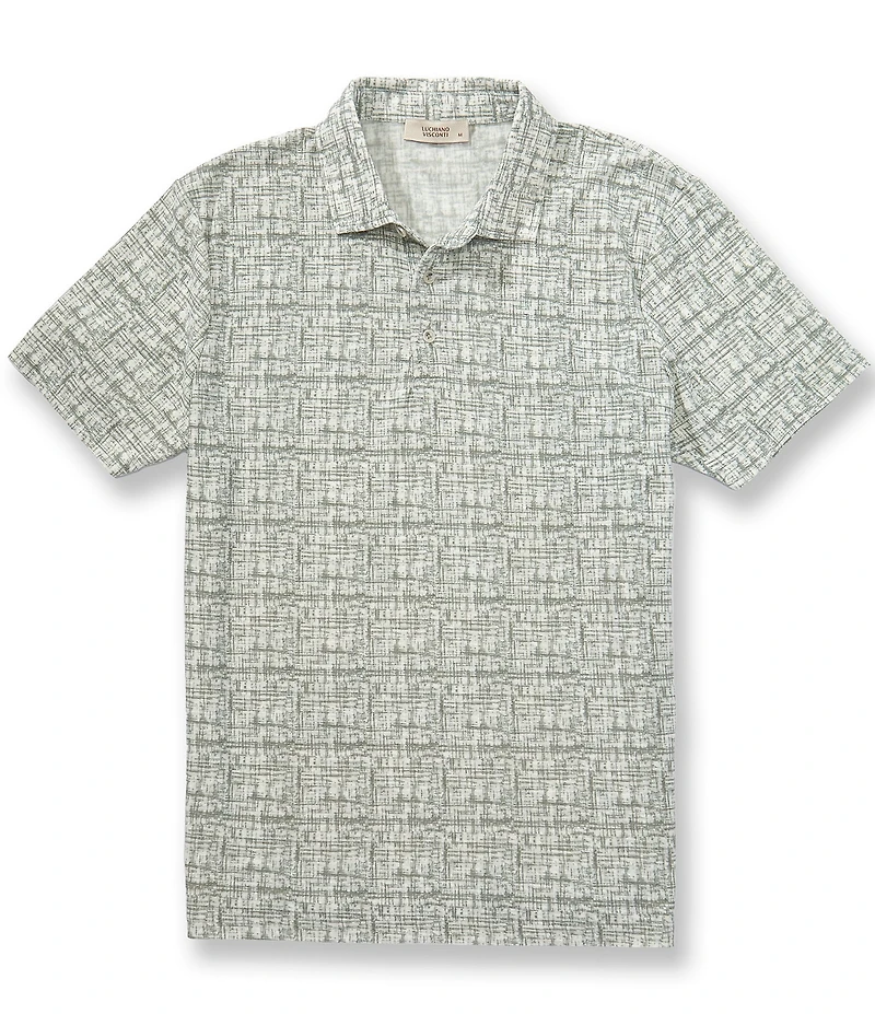 Visconti Melange Short Sleeve Polo Shirt