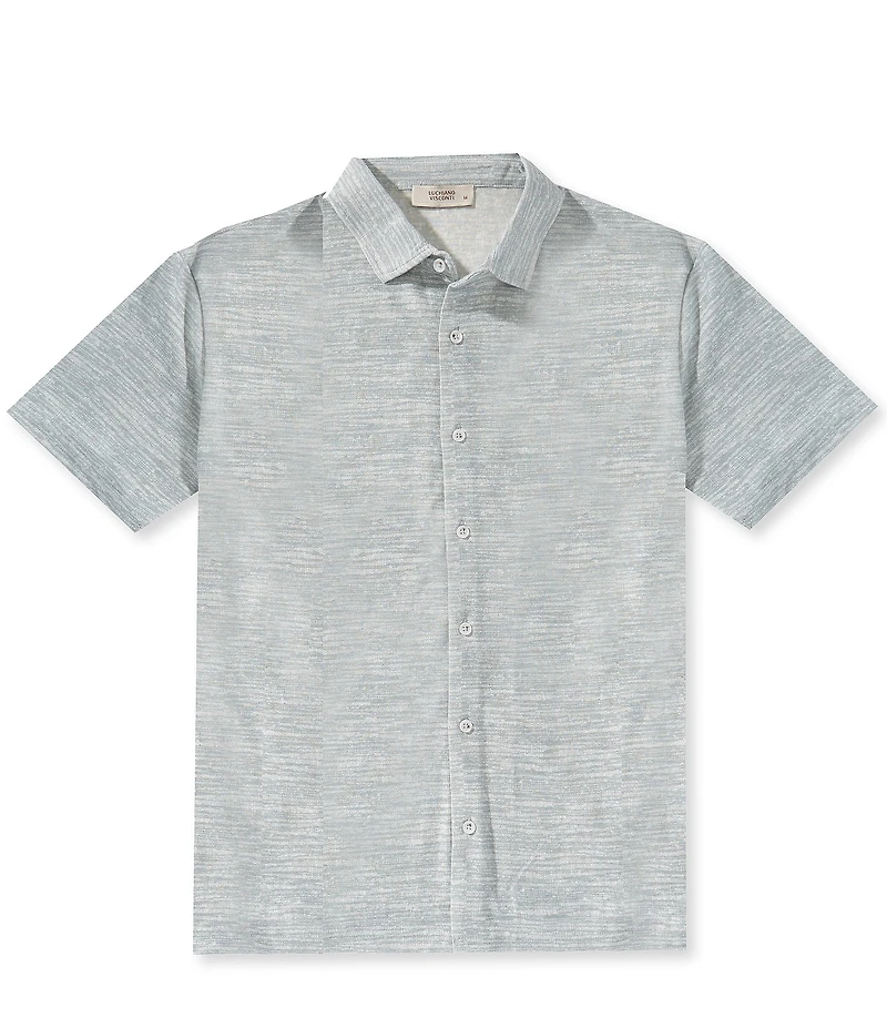 Visconti Melange Short Sleeve Woven Shirt