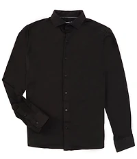 Visconti Melange Stretch Long Sleeve Woven Shirt