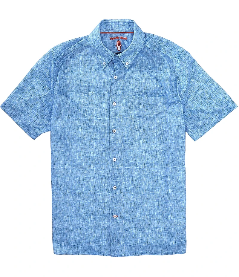 Visconti Textured Stretch Short Sleeve Woven Shirt