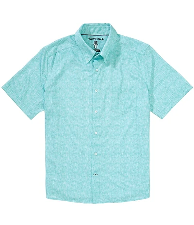 Visconti Textured Stretch Short Sleeve Woven Shirt