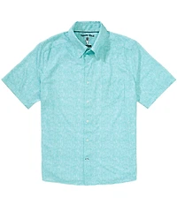 Visconti Textured Stretch Short Sleeve Woven Shirt
