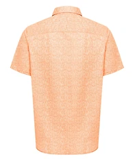 Visconti Textured Stretch Short Sleeve Woven Shirt