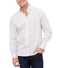 Visconti Tonal Paisley Jacquard Long Sleeve Woven Shirt