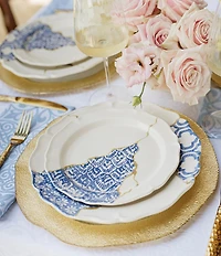 Viva by Vietri Baroque Glass Dinner Plate