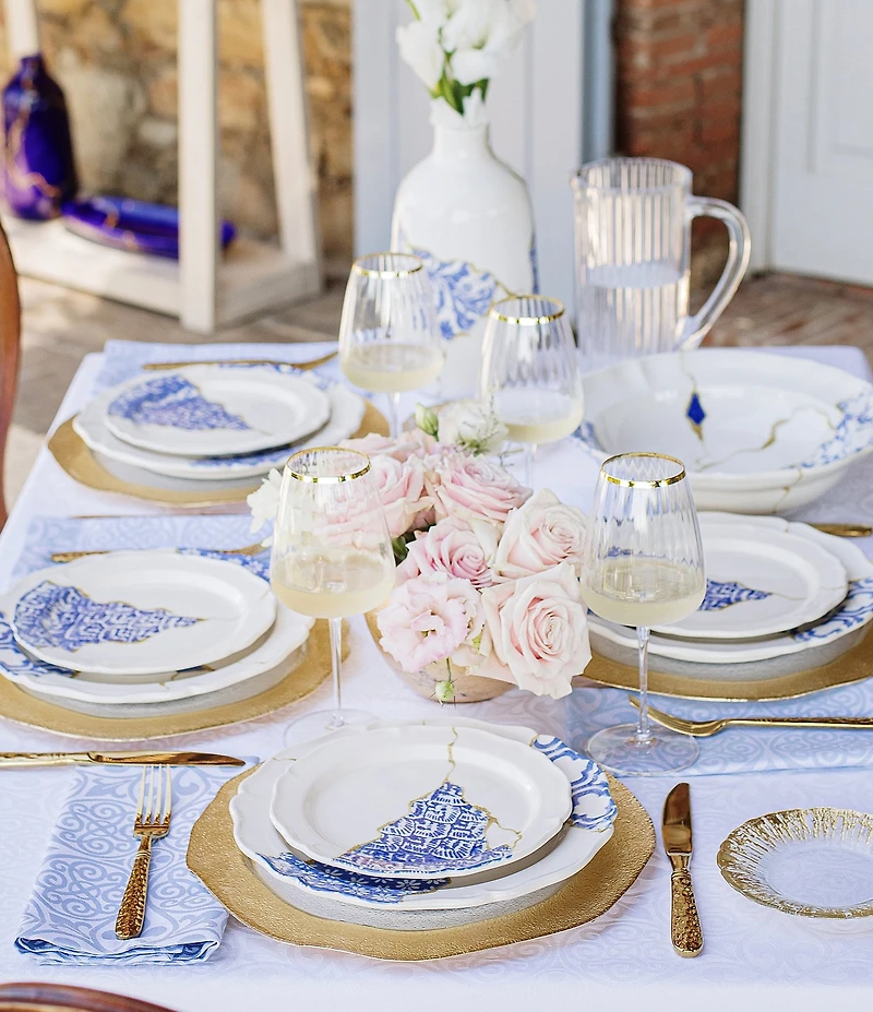 Viva by Vietri Baroque Glass Dinner Plate