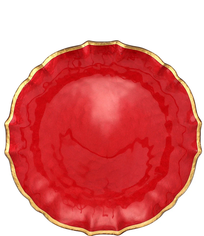 Viva by Vietri Baroque Glass Dinner Plate