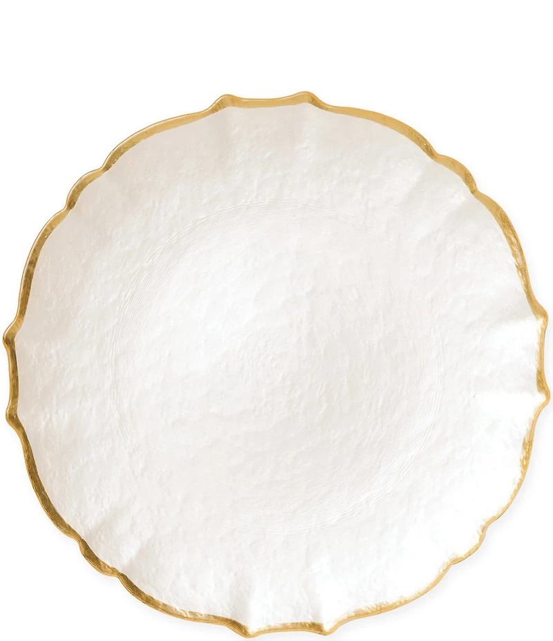 Viva by VIETRI Pastel Glass Service Charger Plate