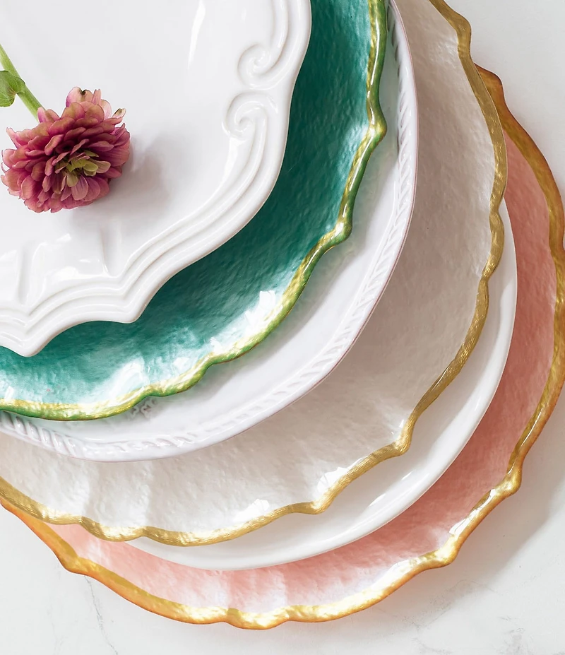 Viva by VIETRI Pastel Glass Service Charger Plate
