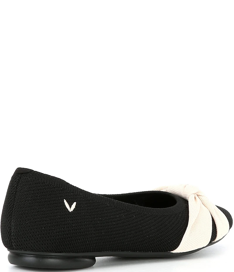 VIVAIA Bibi Stretch Knit Knotted Ballet Flats