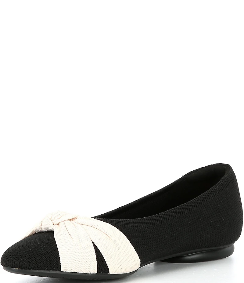 VIVAIA Bibi Stretch Knit Knotted Ballet Flats