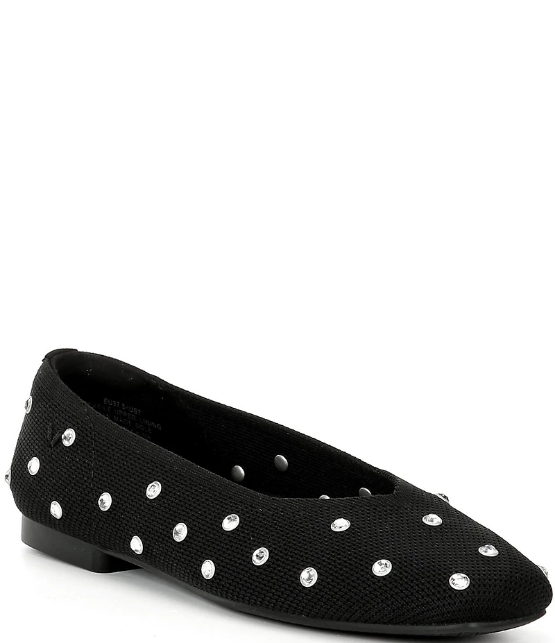 VIVAIA Margot 2.0 Stretch Knit Rhinestone Flats