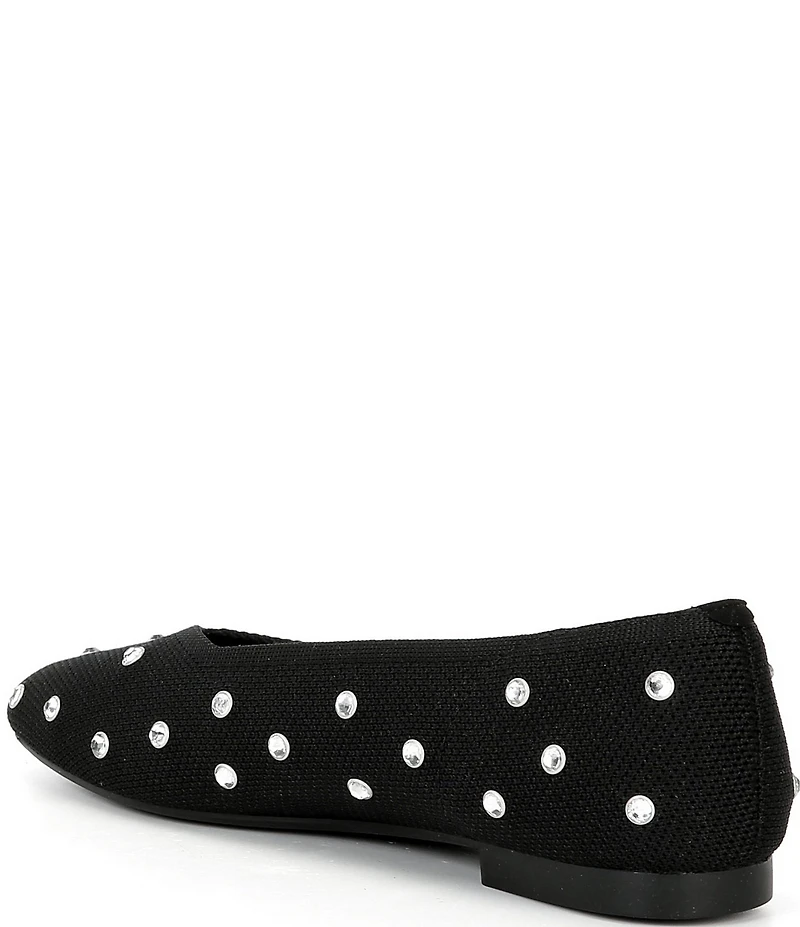 VIVAIA Margot 2.0 Stretch Knit Rhinestone Flats