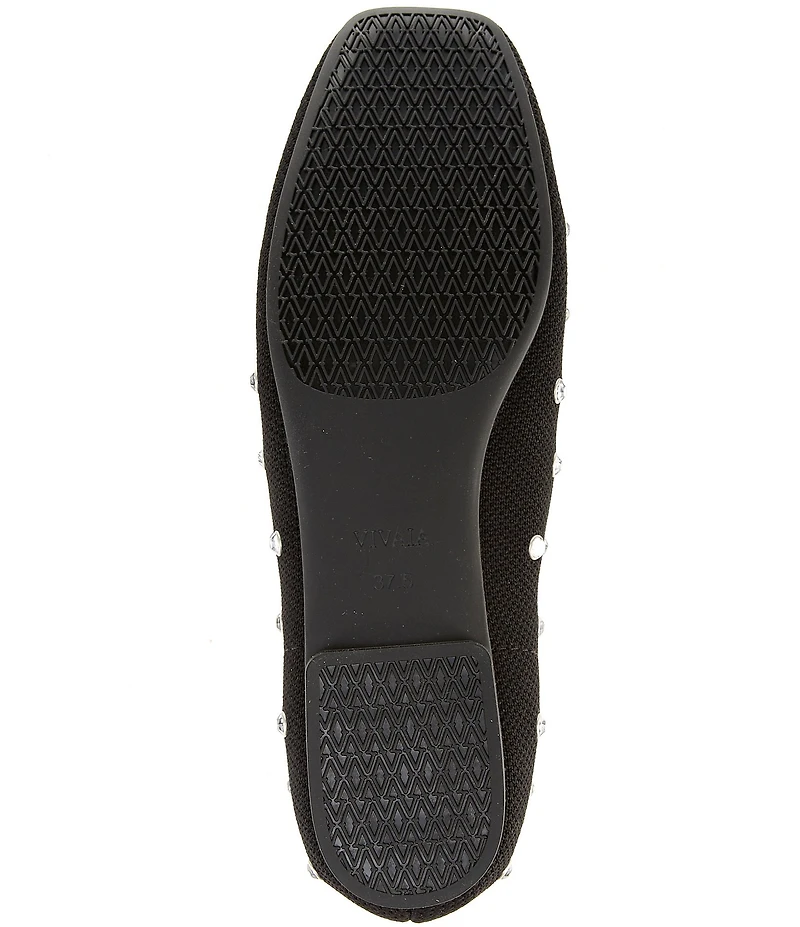VIVAIA Margot 2.0 Stretch Knit Rhinestone Flats