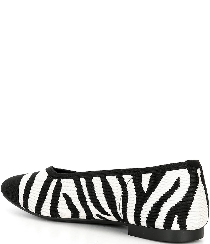 VIVAIA Margot 2.0 Zebra Stretch Knit Flats