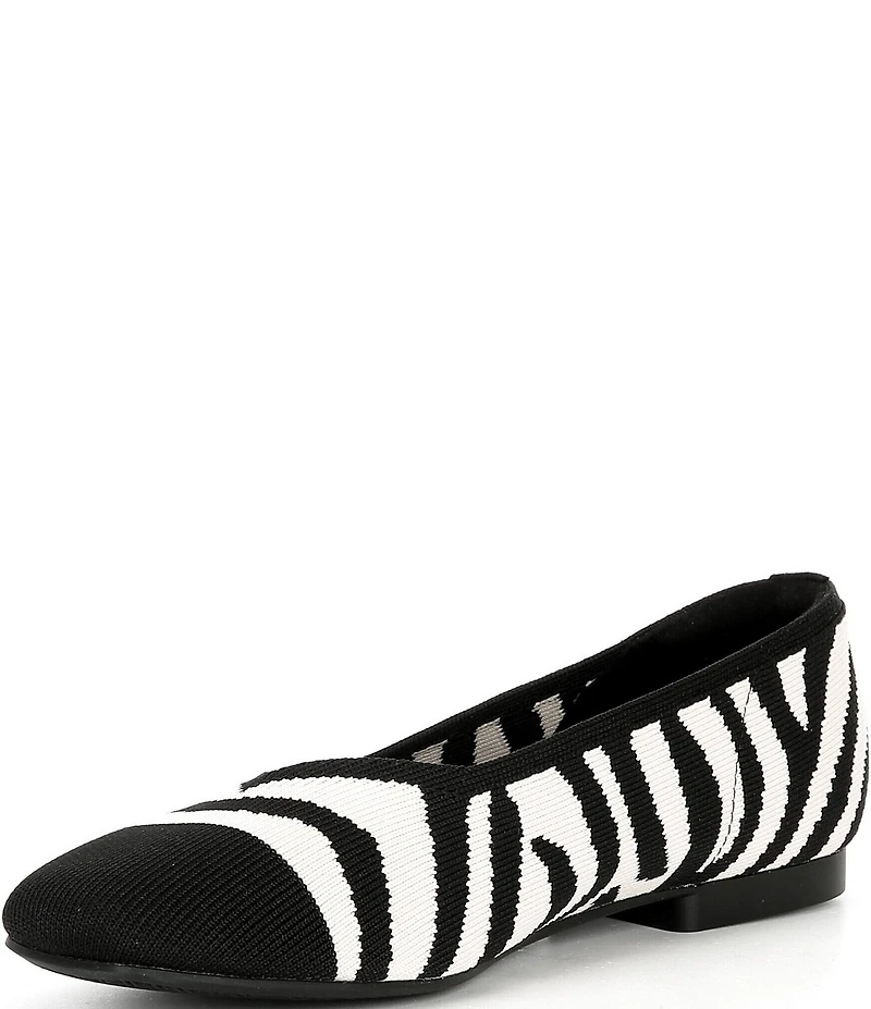 VIVAIA Margot 2.0 Zebra Stretch Knit Flats